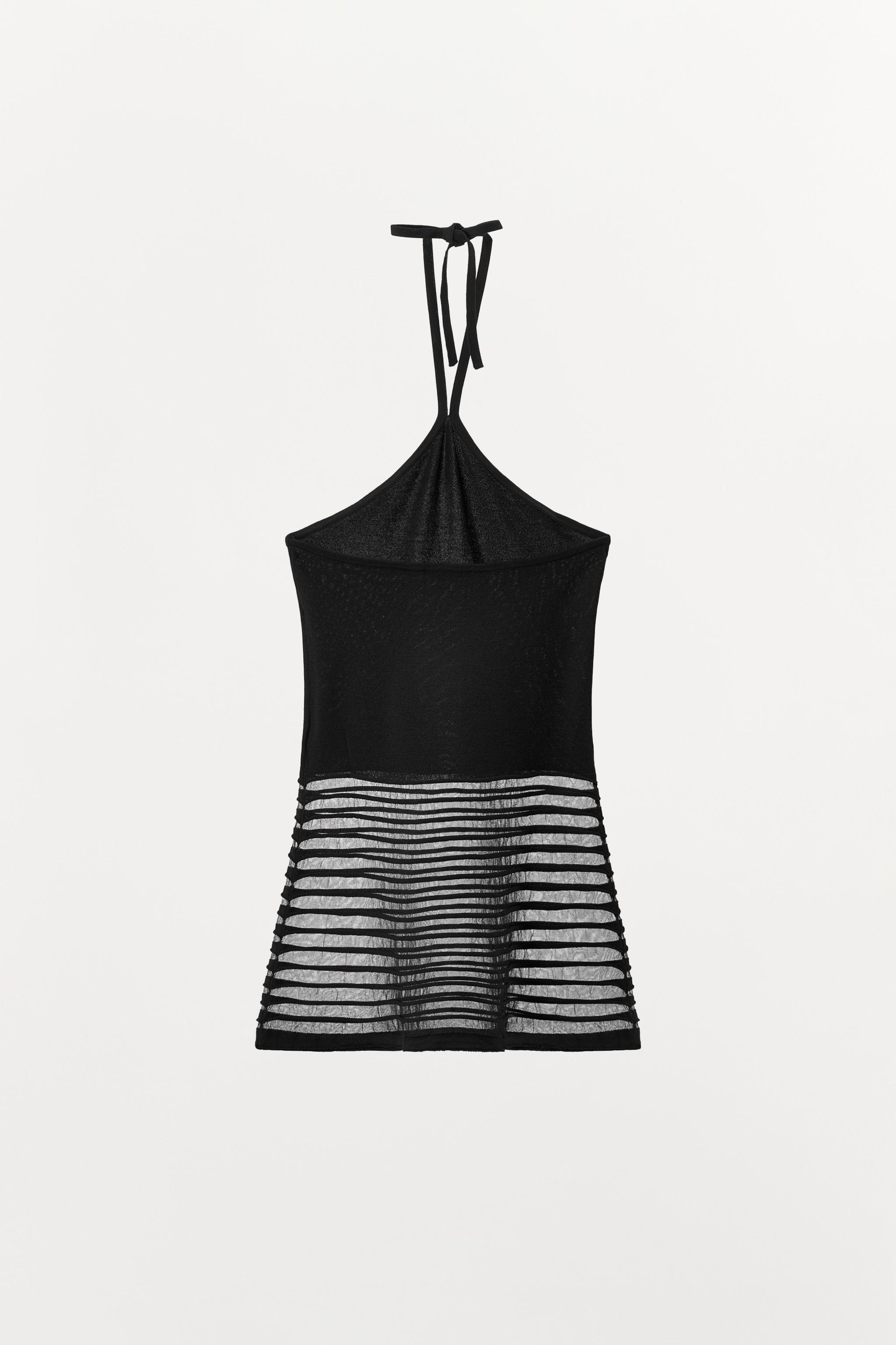 COMBINATION HALTER KNIT TOP
